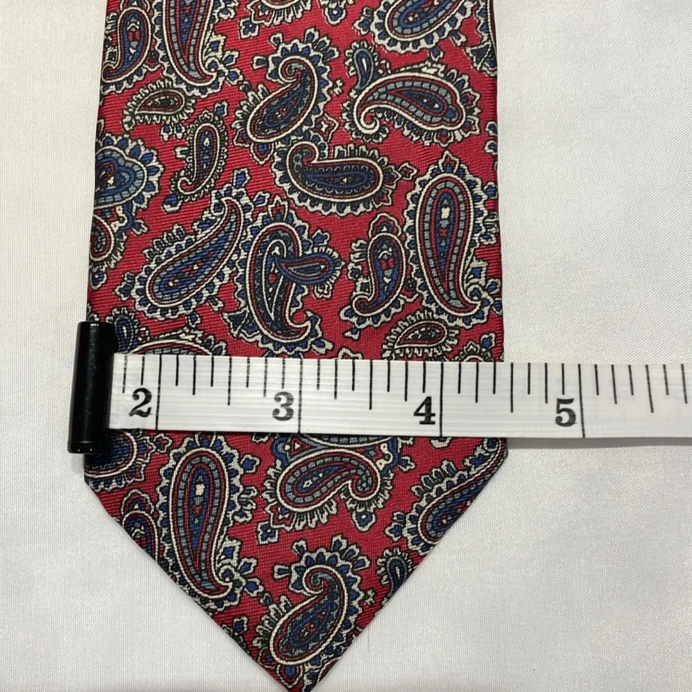 Valentino Pietro 100% Silk Paisley Tie‎ Formal Floral Event Preppy Academia
